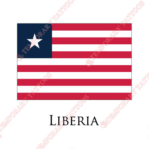 Liberia flag Customize Temporary Tattoos Stickers NO.1913